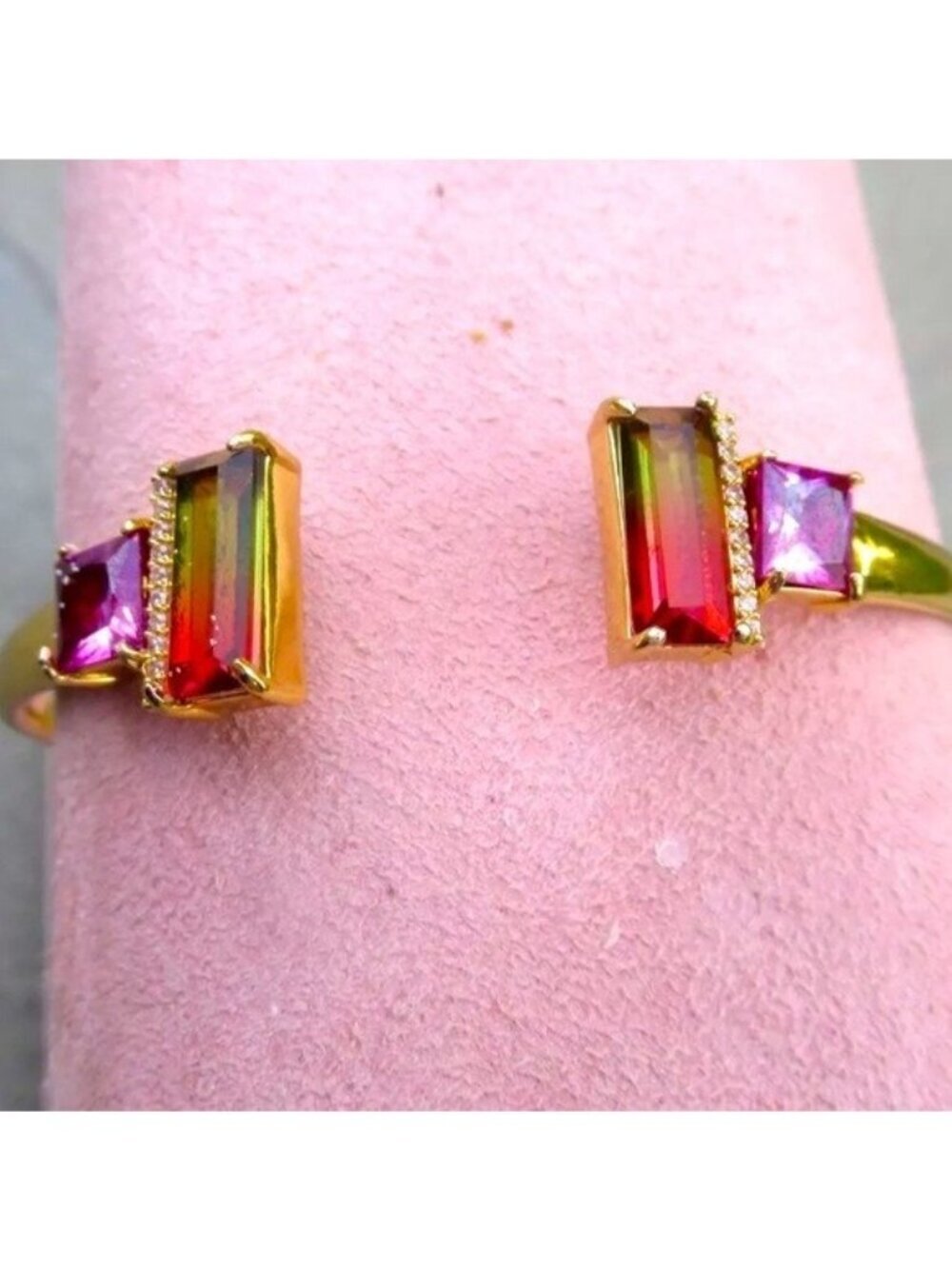 Kate Spade Geo Gems Open Hinged Cuff Bracelet O0RU3220 Multi (974)
